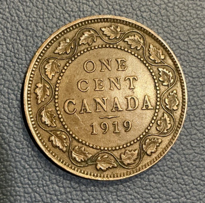 1919 Canada Large One Cent