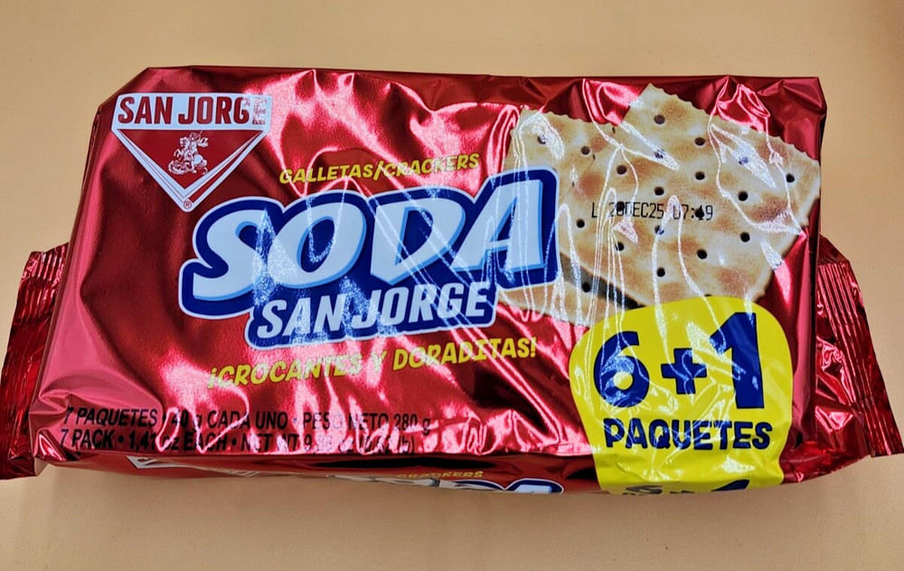 SAN JORGE GALLETAS SODA CRACKERS - 4 PACK BUNDLE (280g each)