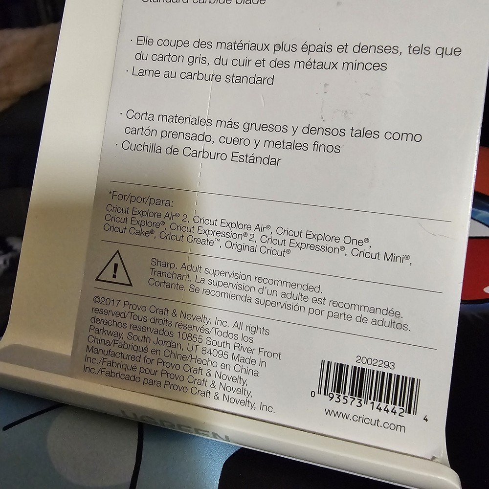 Cricut Maker 3 Deep Cut Blade and Housing - Black Deep Cutter