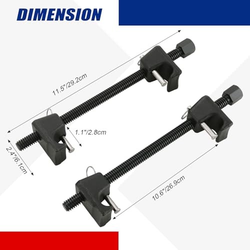 Macpherson Strut Spring Compressor, 2pcs Heavy Duty Coil Spring Compressor Red