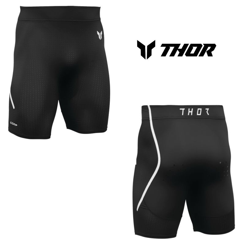 Thor Comp Short Black Compression Base Layer MX Offroad - Pick Size