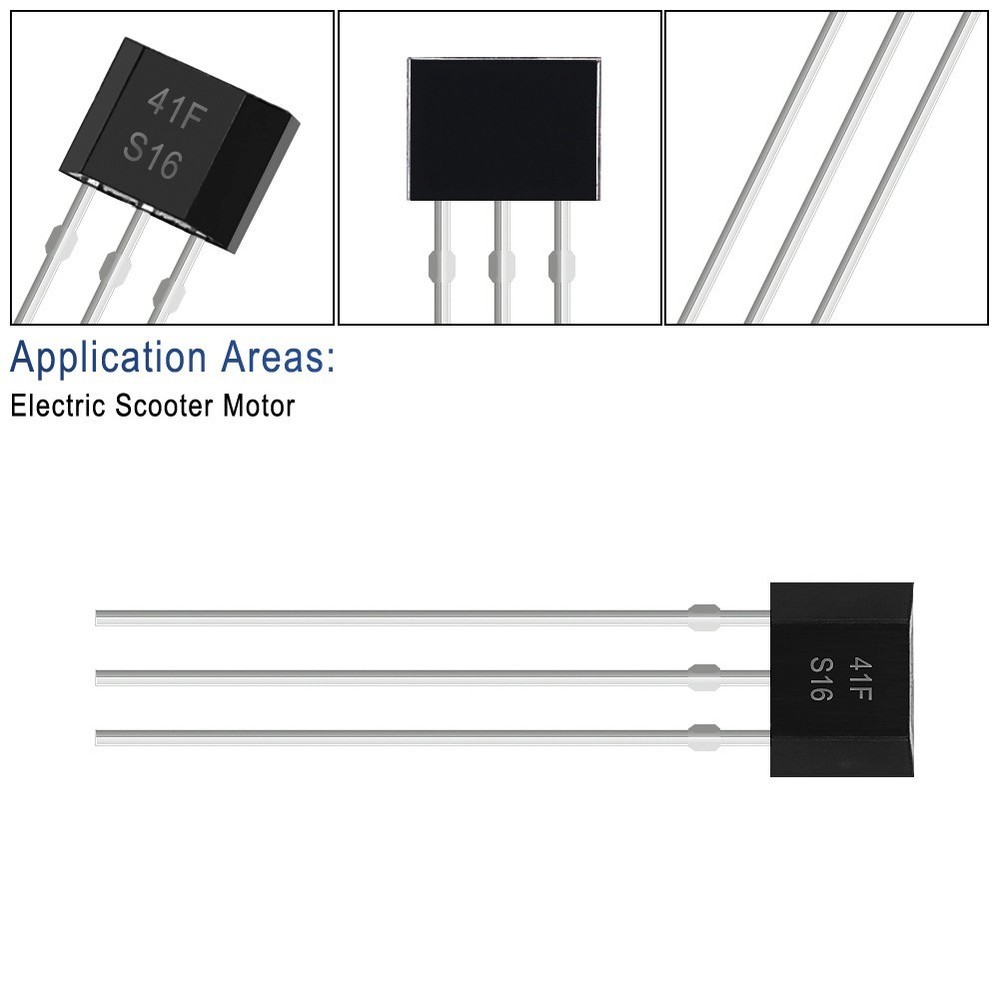 10pcs 41F Bipolar Hall Element Sensor for Motor Control and Speed Sensing