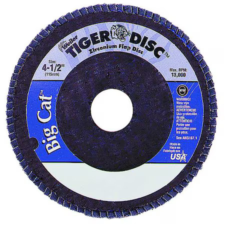 Weiler 96361 Arbor Mount Flap Disc, 4-1/2In, 80, Medium