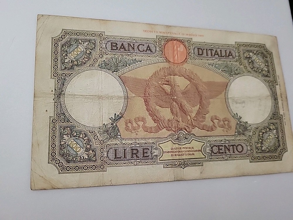 Banca D'Italia Lire Cento