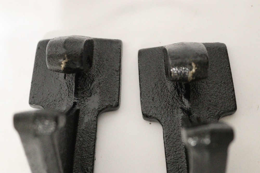 Durable Cast Iron Fireback Feet Set of 2