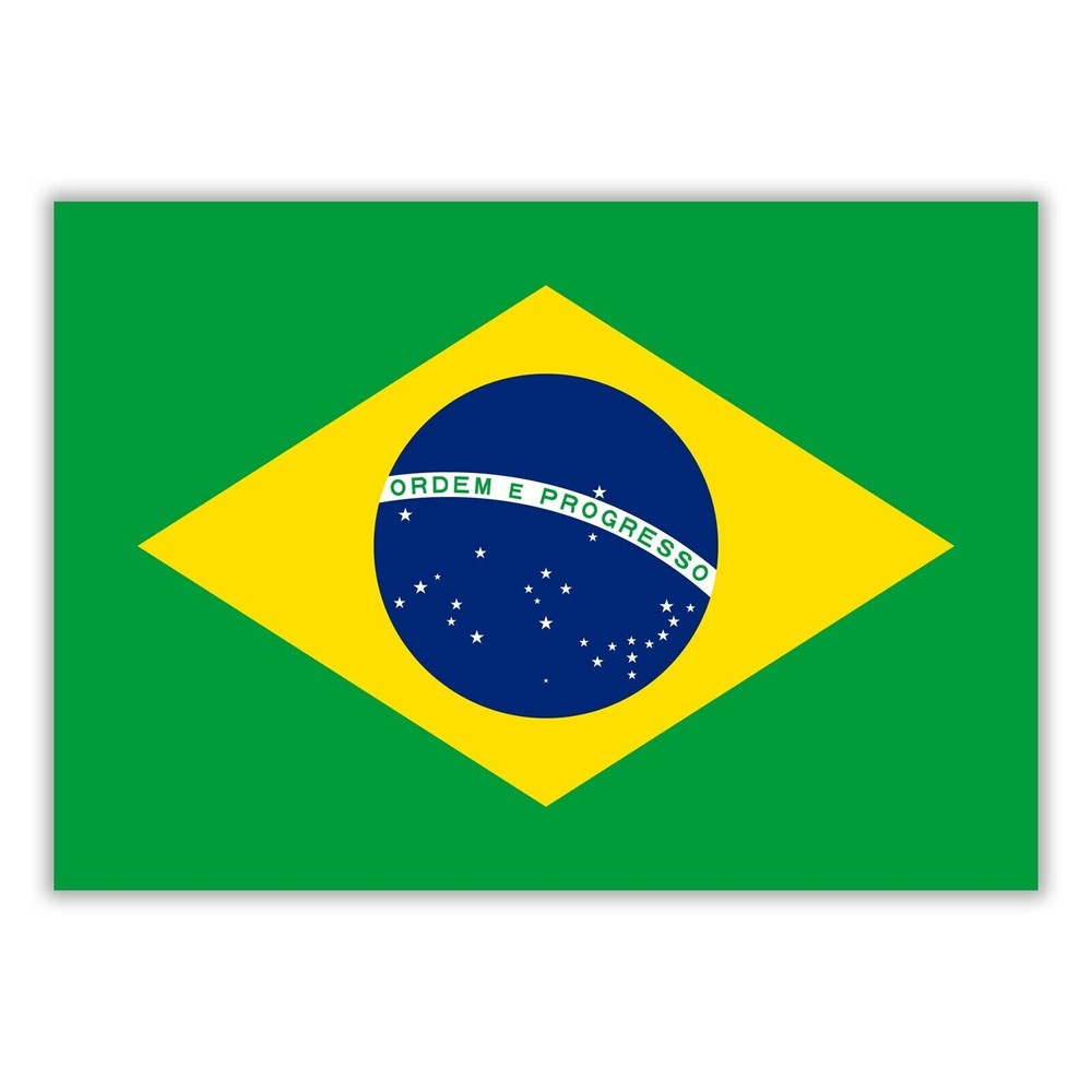 Brazil Flag Sticker Decal