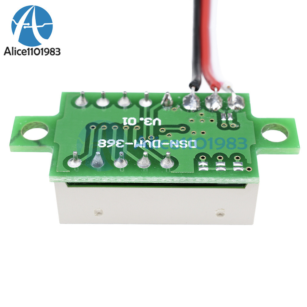 DC 0-30V 3 Wires 0.36 inch LED Panel Voltage Meter 3-Digital Display Voltmeter
