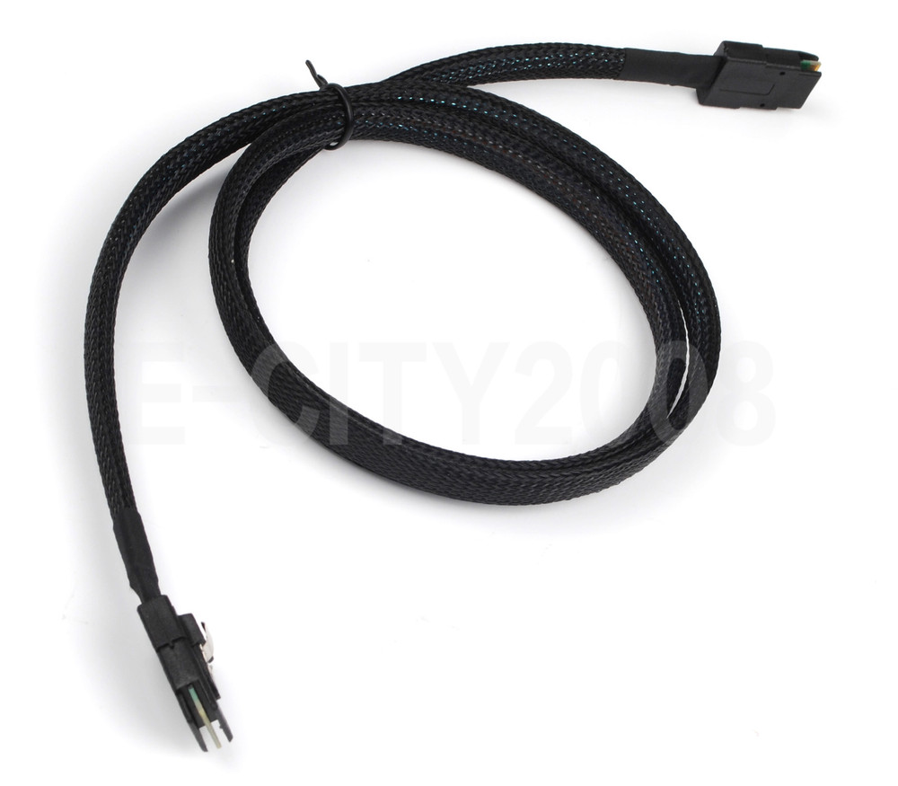 2x Mini SAS SFF8087 to SFF8087 Cable Breakout Data Splitter Internal Cable 100cm