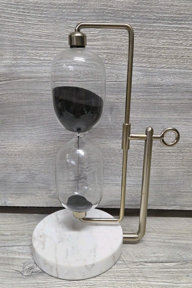 Hourglass Sand Timer with Marble Base B2