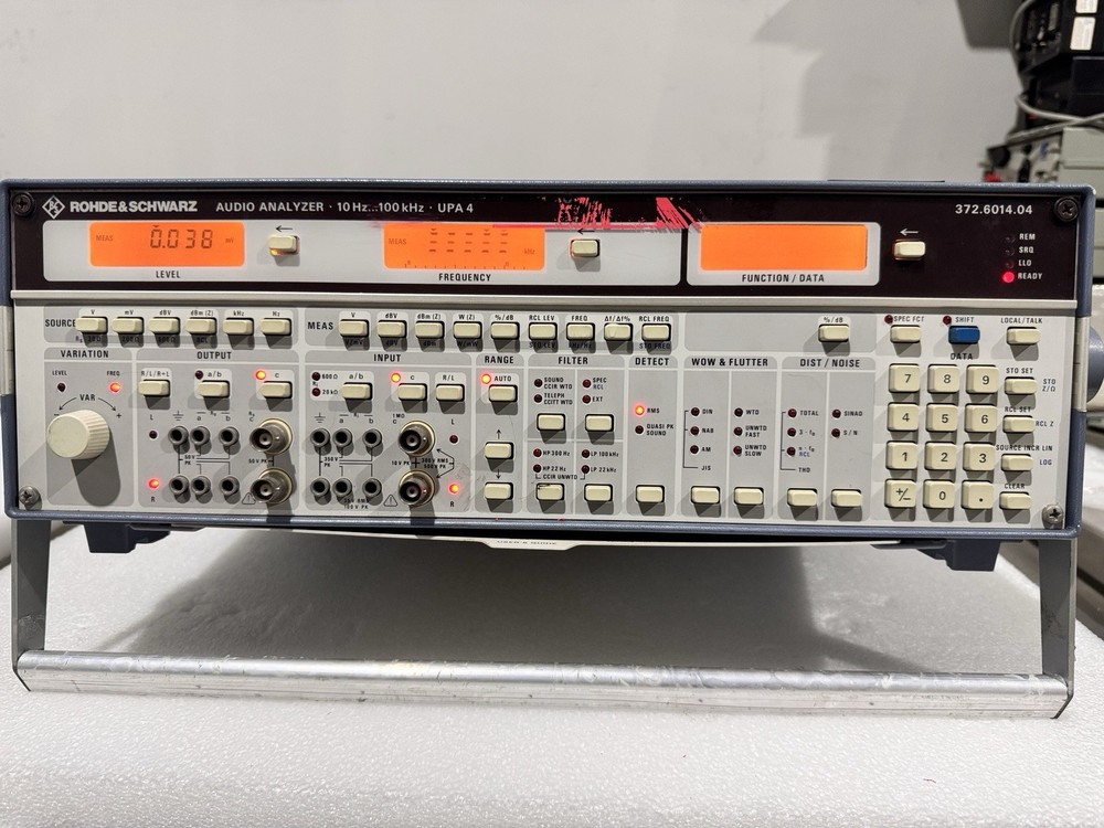 Rohde & Schwarz UPA 4 Audio Analyzer, with options