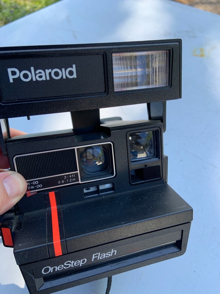 Vintage Polaroid One Step Flash Red Strip