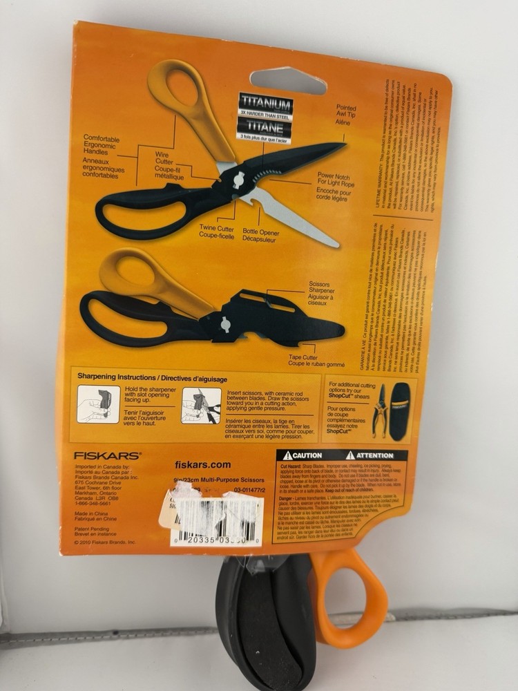 Fiskars The Ultimate Multi- Purpose Scissors.+ Multi- Sheath