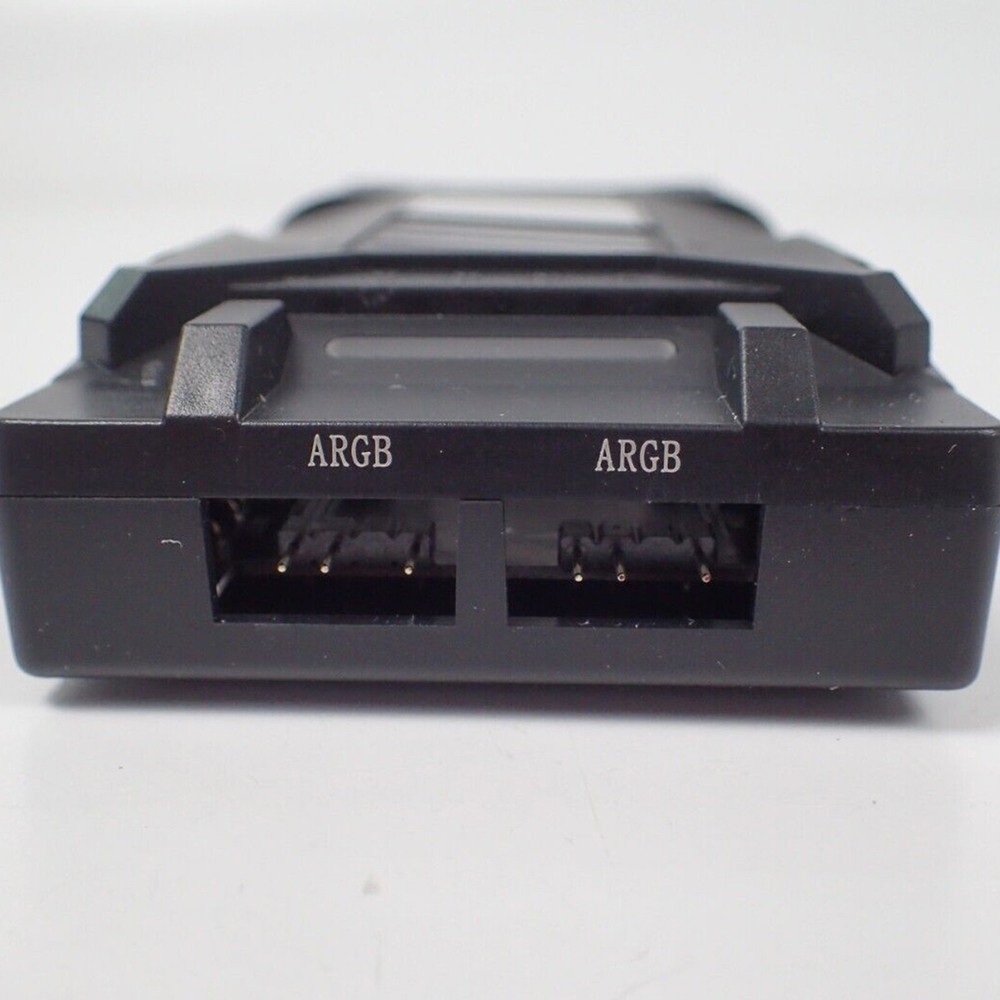 10 PWM / 12 ARGB Strip Fan Controller Hub Splitter + Remote for PC Computer