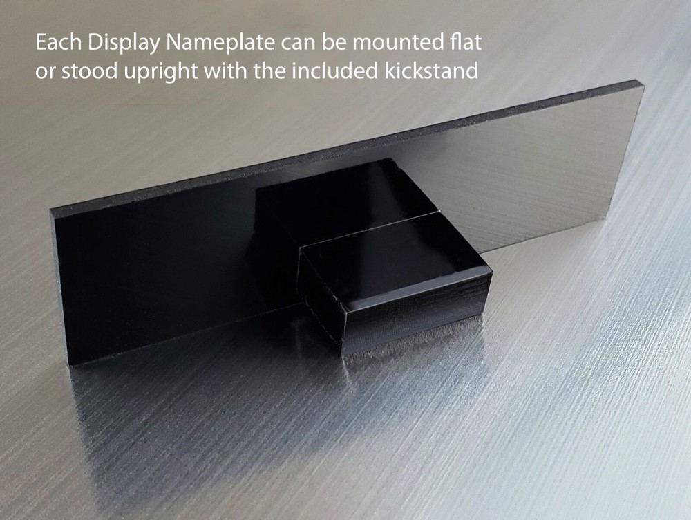 "CUSTOM" DISPLAY NAMEPLATE - EXHIBIT ARTIFACT LABEL - MUSEUM QUALITY