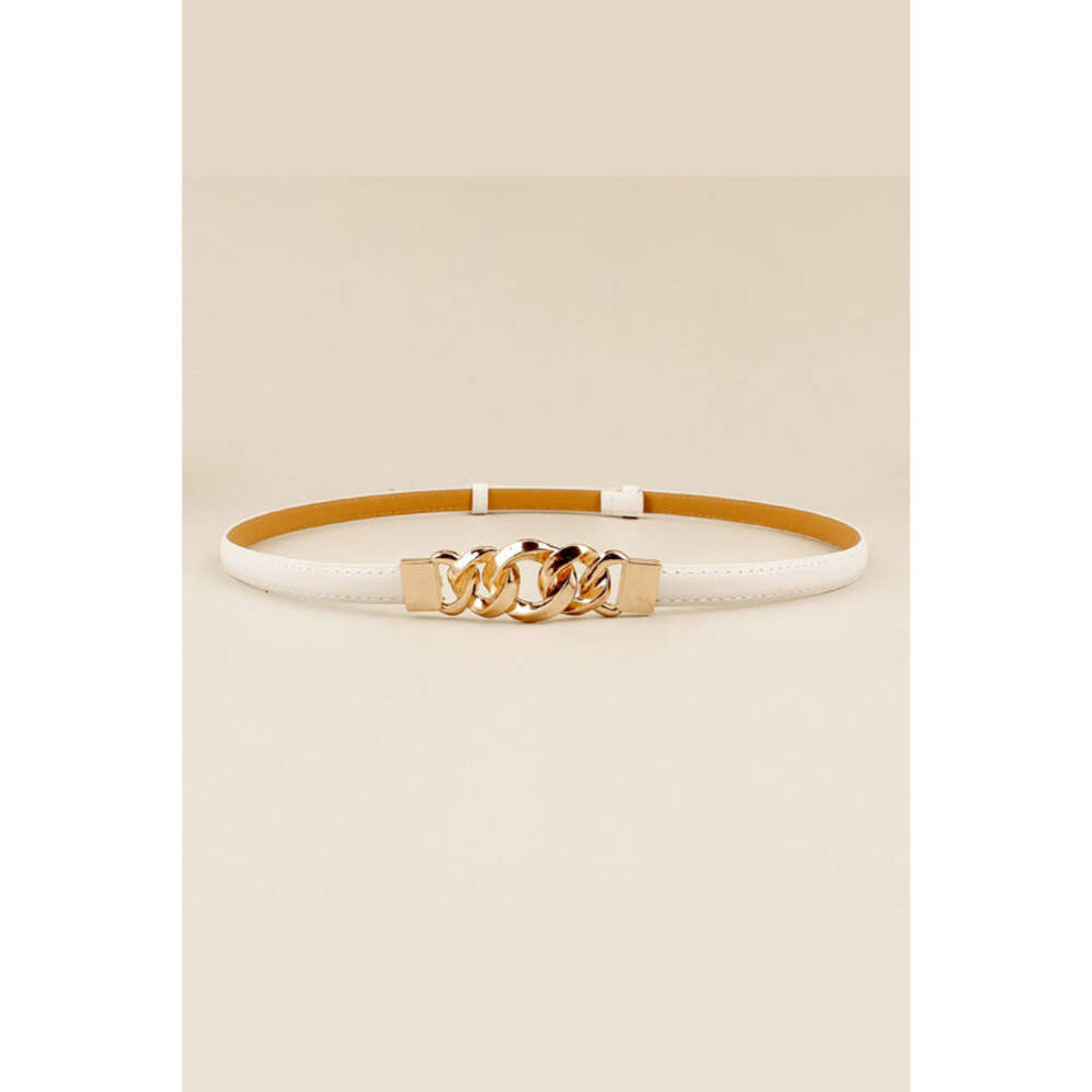 PU Skinny Belt