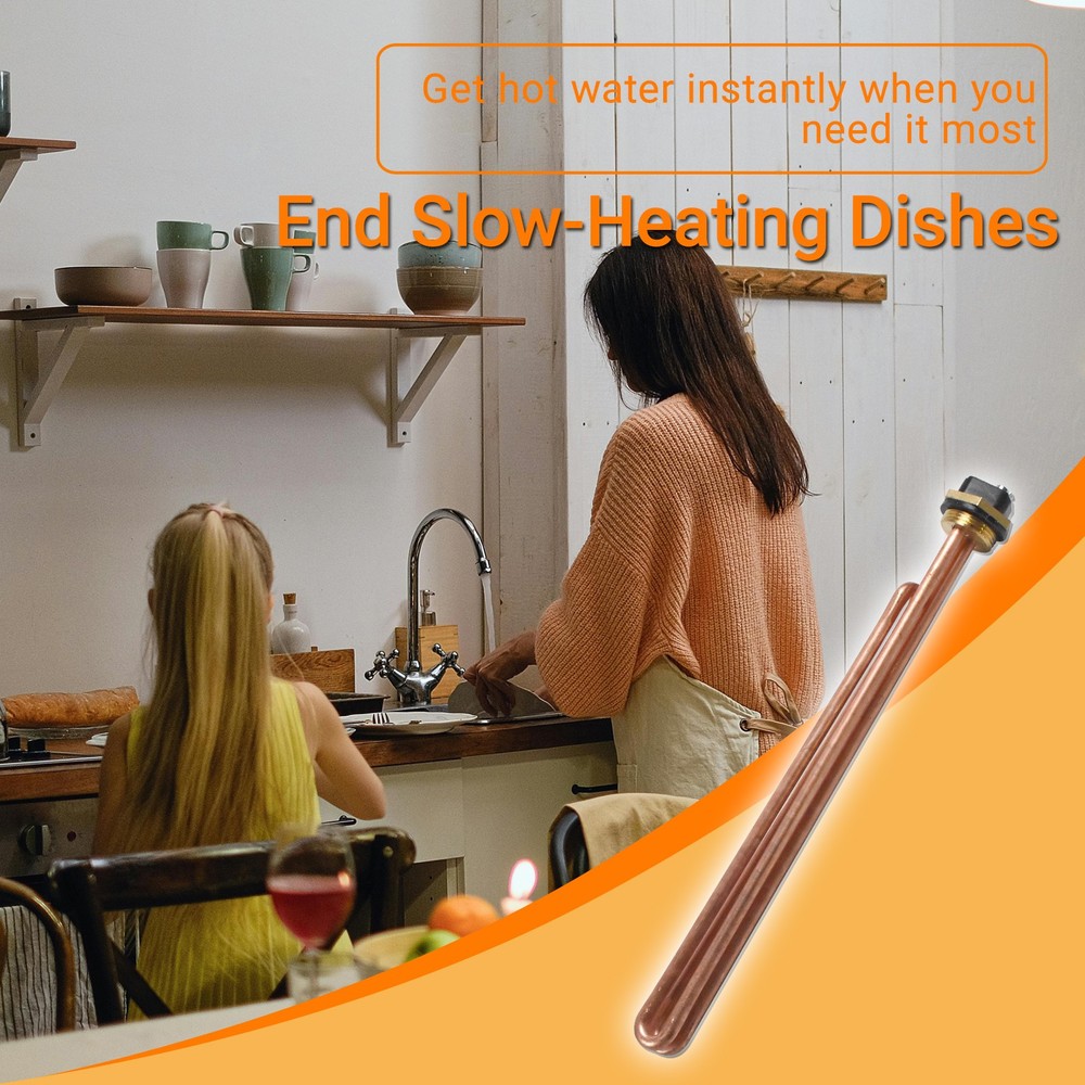 HE 90240 9000W Copper Heating Element for EcoSmart & Rheem Tankless Systems