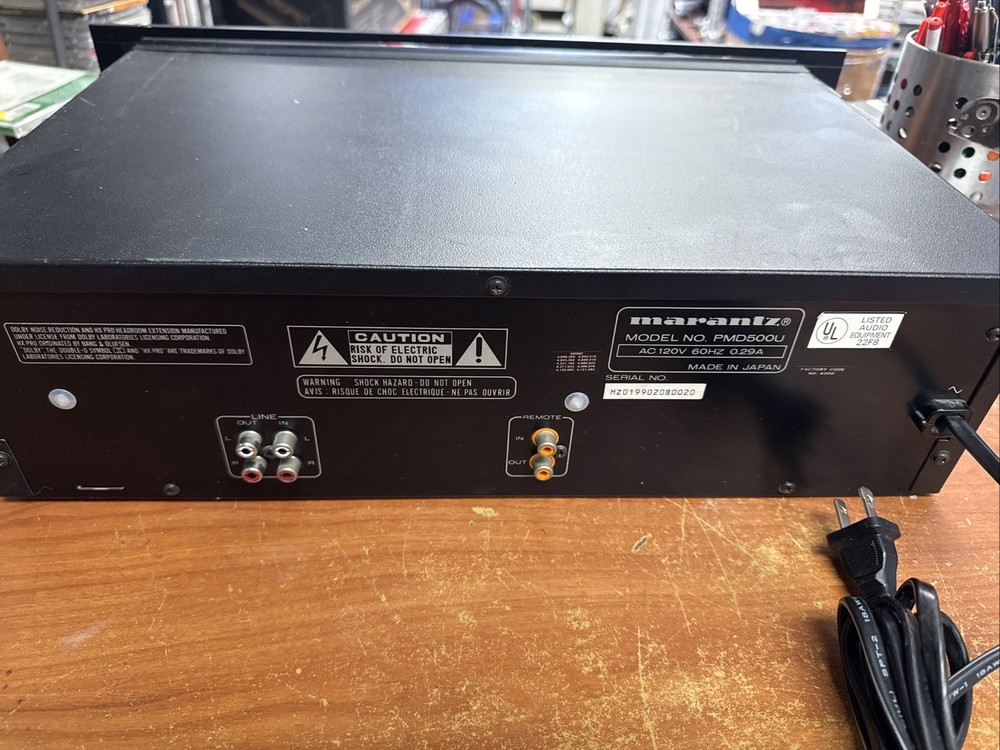 Marantz PMD500U Professional Stereo Double Cassette Deck AS-IS ONLY