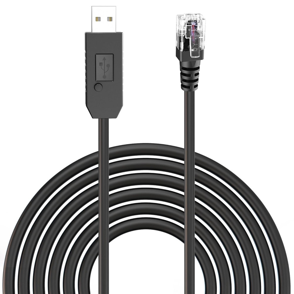 Radar Detector Cable, USB to RJ11 Plug Power Cord with Mute Function,Replacement