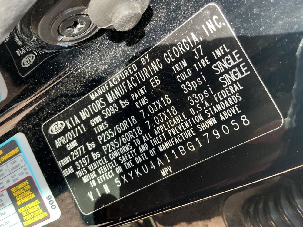 SORENTO 2011 Glove Box 4970636