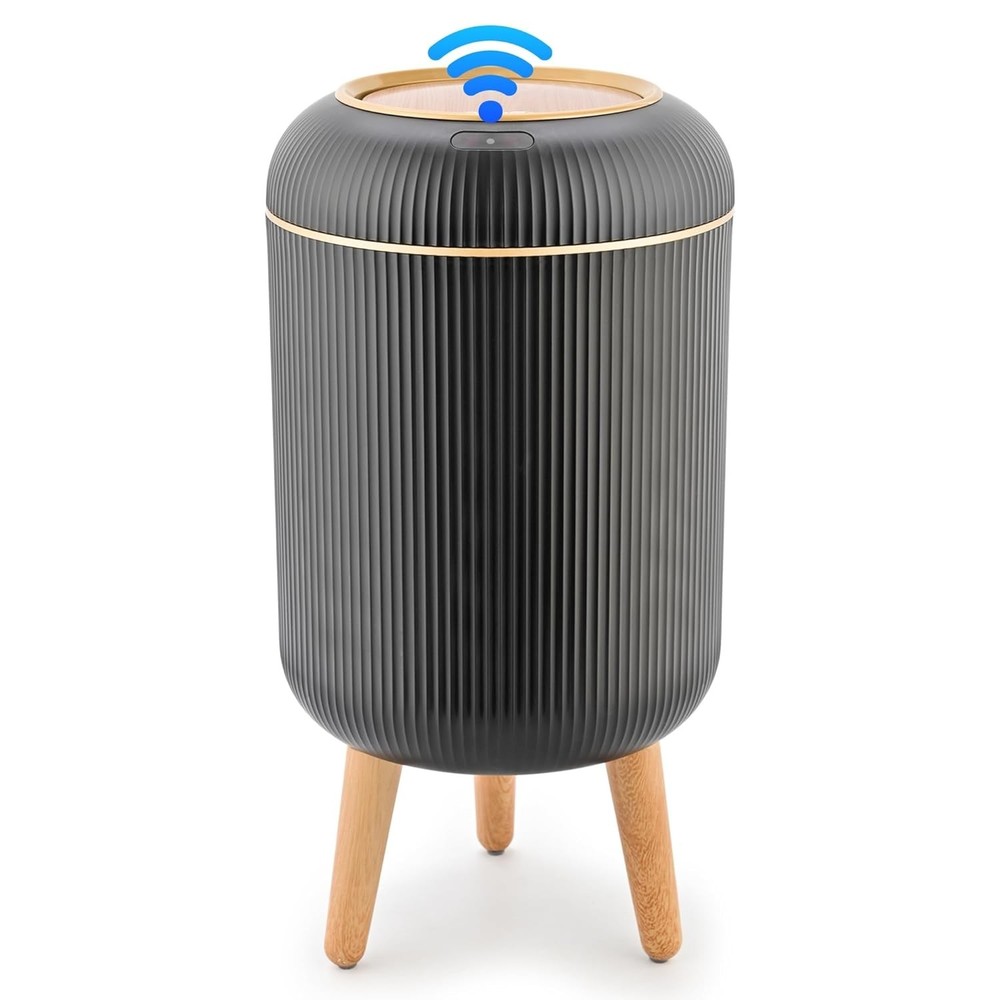 Smart Sensor Wastebasket Hand Free Touchless 2.6 Gallon Black