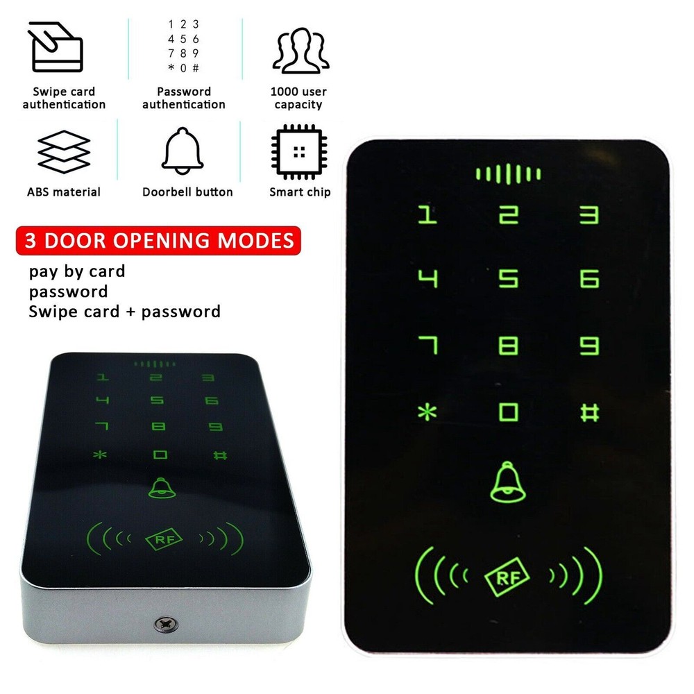 Smart Door Lock + RFID Card Reader Security Password Keypad Entry Access Control