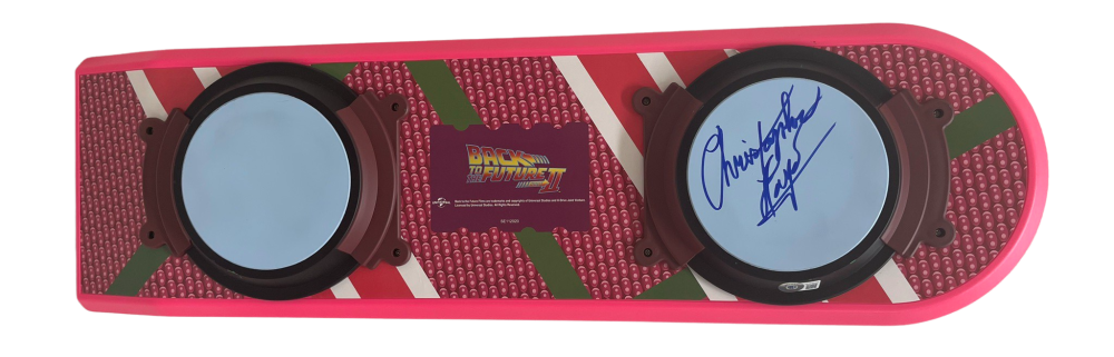 -CHRISTOPHER LLOYD SIGNED BACK TO THE FUTURE HOVERBOARD AUTOGRAPH BECKETT COA