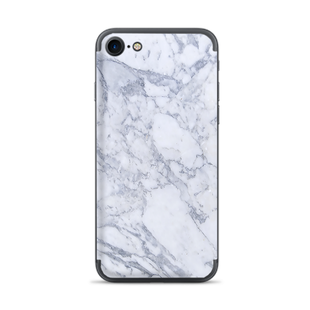 Apple iPhone 7 / 8 Skins Decal Wrap Grey White Standard Marble