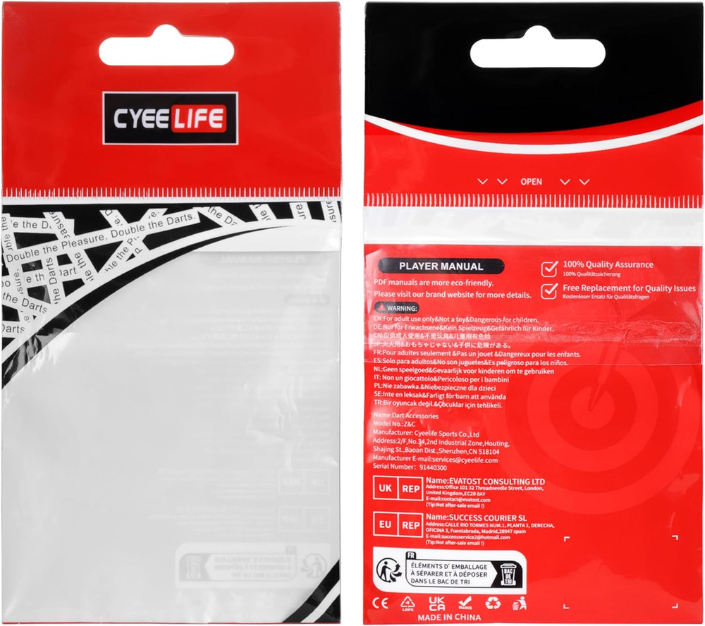 2BA Thread Soft Tip Dart Points - Plastic Dart Tips - 100/1000 Pack Premium Repl