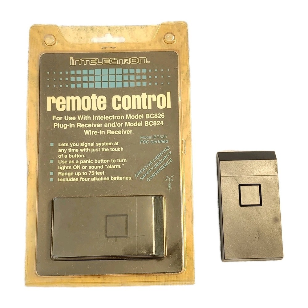 NOS 1989 Intelectron BC825 Remote Control for Motion Detector System