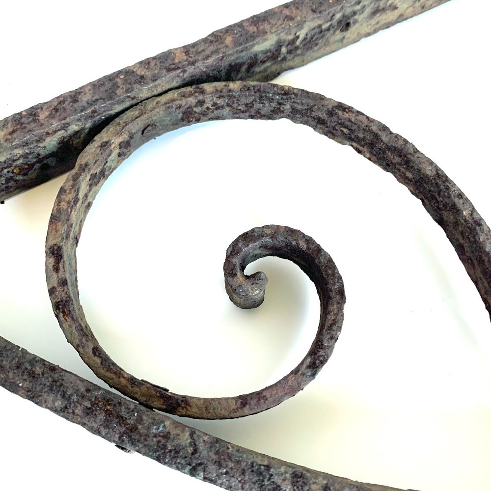 Large Iron Hanging Bracket Architectural Salvage Blacksmith Made 