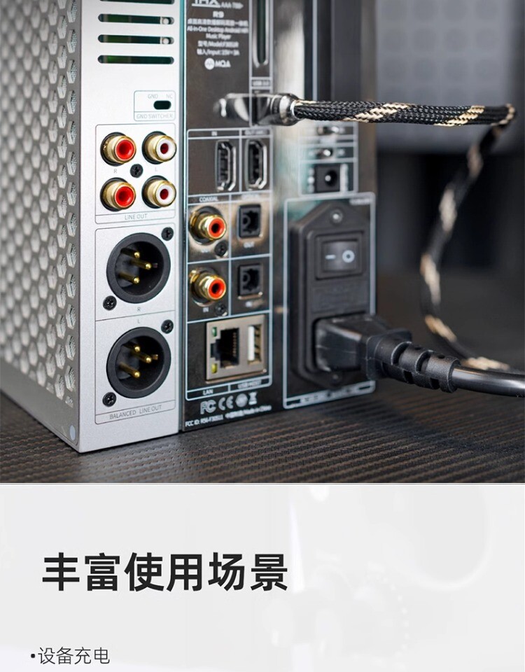 FiiO USB-C to USB-C Type C CHARGING/DATA Audio Cable LT-TC5