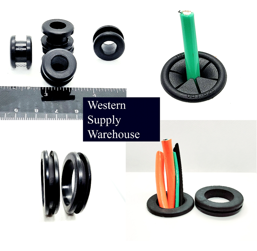 2" Nylon Locking Panel Hole Plugs Black Plastic Knockout Cover 2 1/8" OD Top