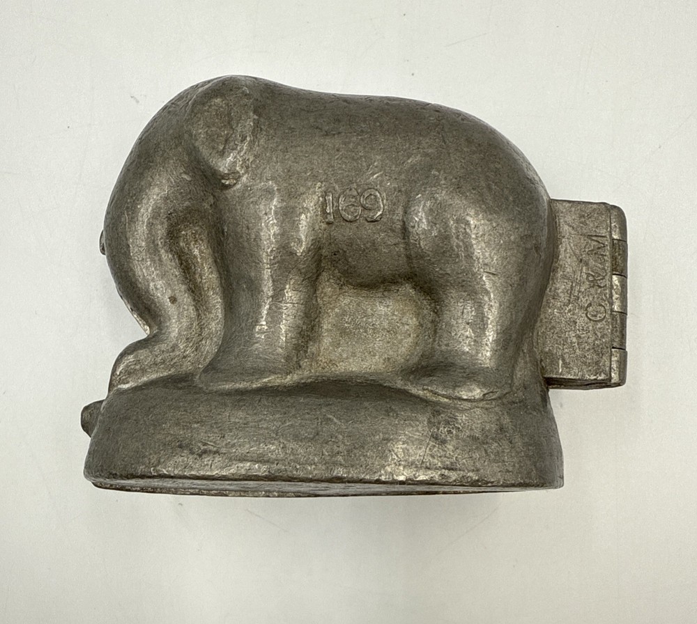 Pewter Ice Cream Mold Elephant C&M