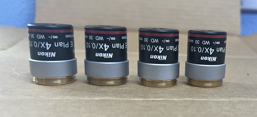 Nikon E Plan 4X/0.10 ♾/ - WD 30 Microscope Lens Objective MRP70040