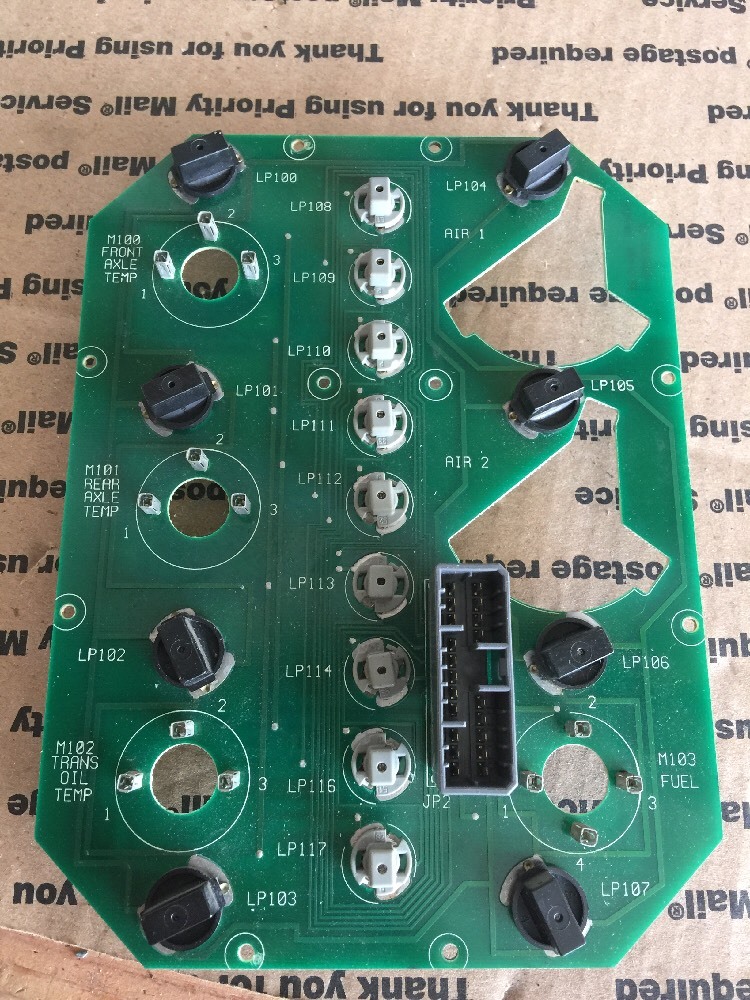 2002 INTERNATIONAL 9200 DASH PANEL GAUGE BOARD LIGHT CONTROL