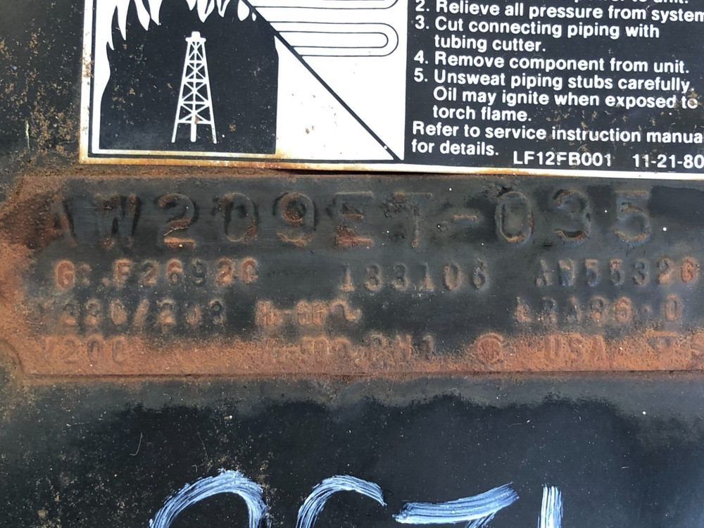 Tecumseh compressor AW209ET-035