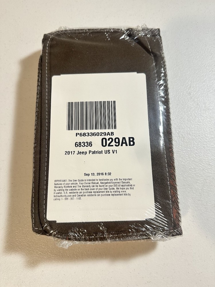 2017 Jeep Patriot Owners Manual Set