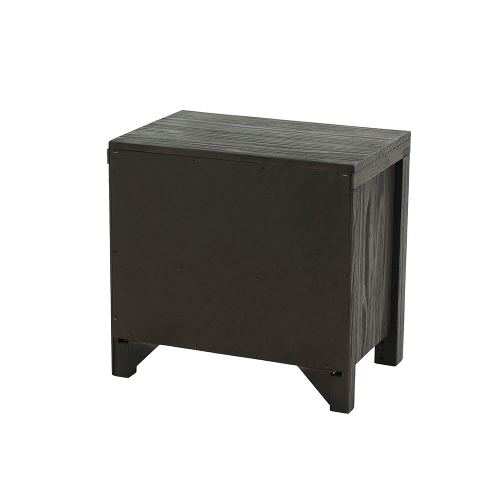 2 Drawers Nightstand In Espresso