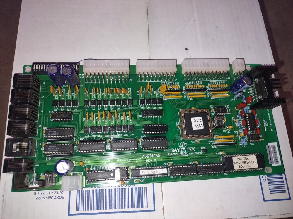 wonderwheel arcade redemption main pcb #327
