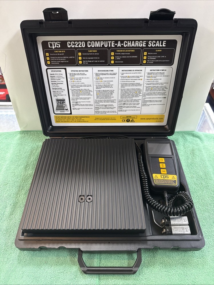 CPS CC220 Compute-A-Charge Refrigerant Charging Scale