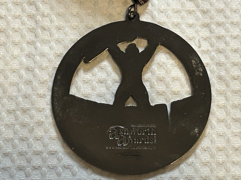 Gladiator Rock N Run - Finisher Medal and Lanyard Commit Crush Conquer 2016