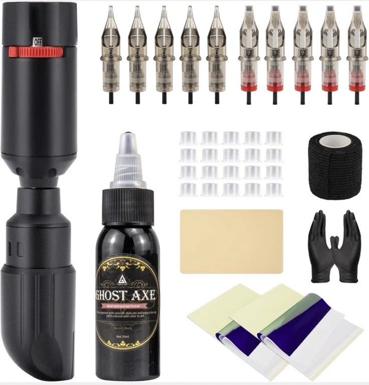 Ghost Axe Complete Tattoo Pen Kit For Tattoo Starter Beginner
