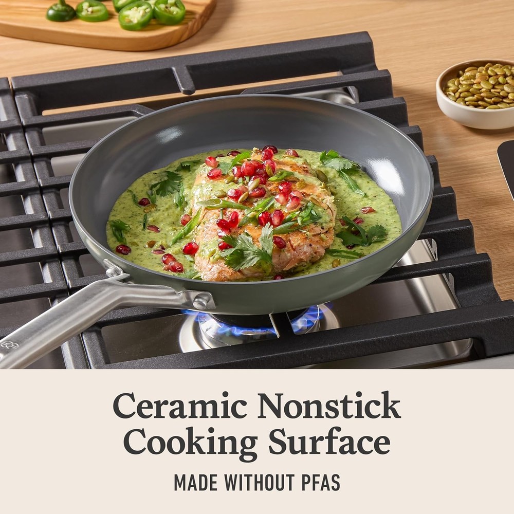 Ceramic 8" & 10" Frying Pan Set Nonstick