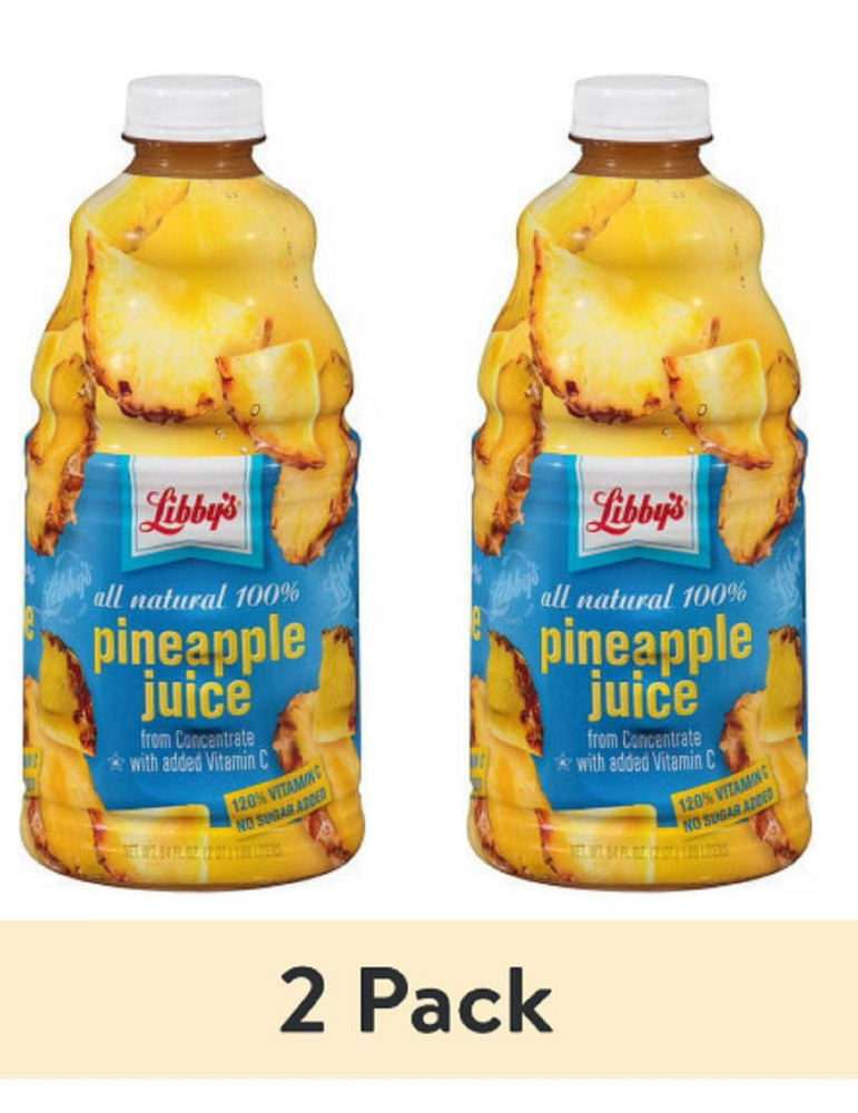 (2 pack) Libby's 100% Pineapple Juice, 64 Fl. Oz.