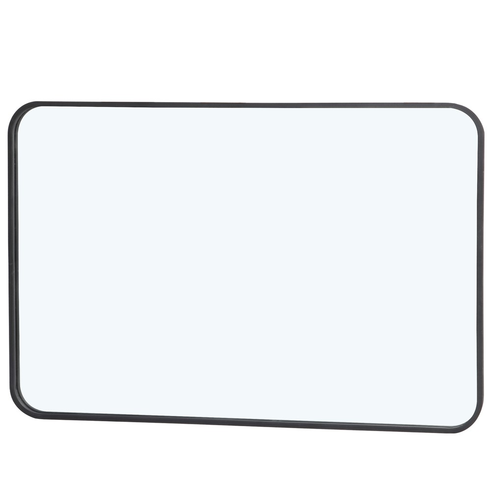 24" x 36" Wall-Mounted Wall Rectangular Wall Mirror Metal Frame Bedroom Indoor