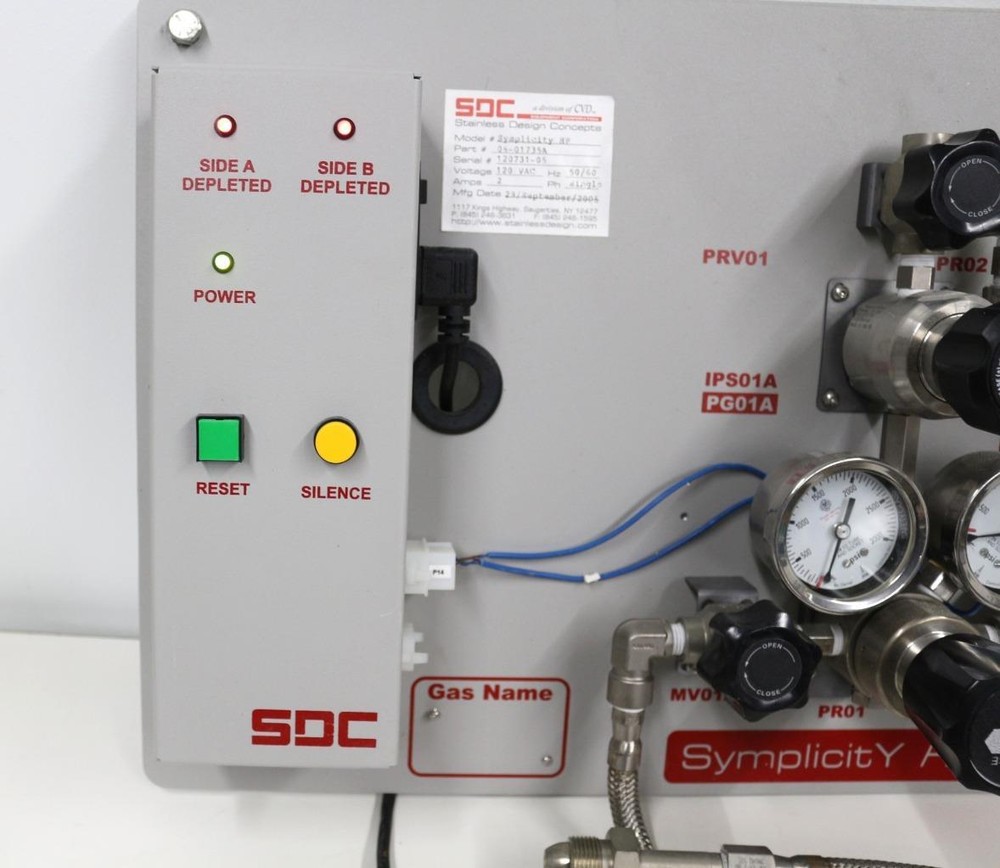 SDC SymplicityHP Semi-auto High-Purity Gas Panel