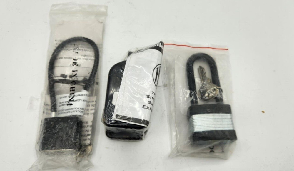 Bulk Lot: Three Firearms Locks - Cable - Gun Safety