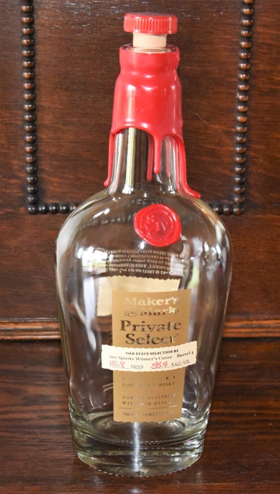 Maker's Mark PRIVATE SELECT Oak Stave Selection Whisky Bottle Empty 750ml