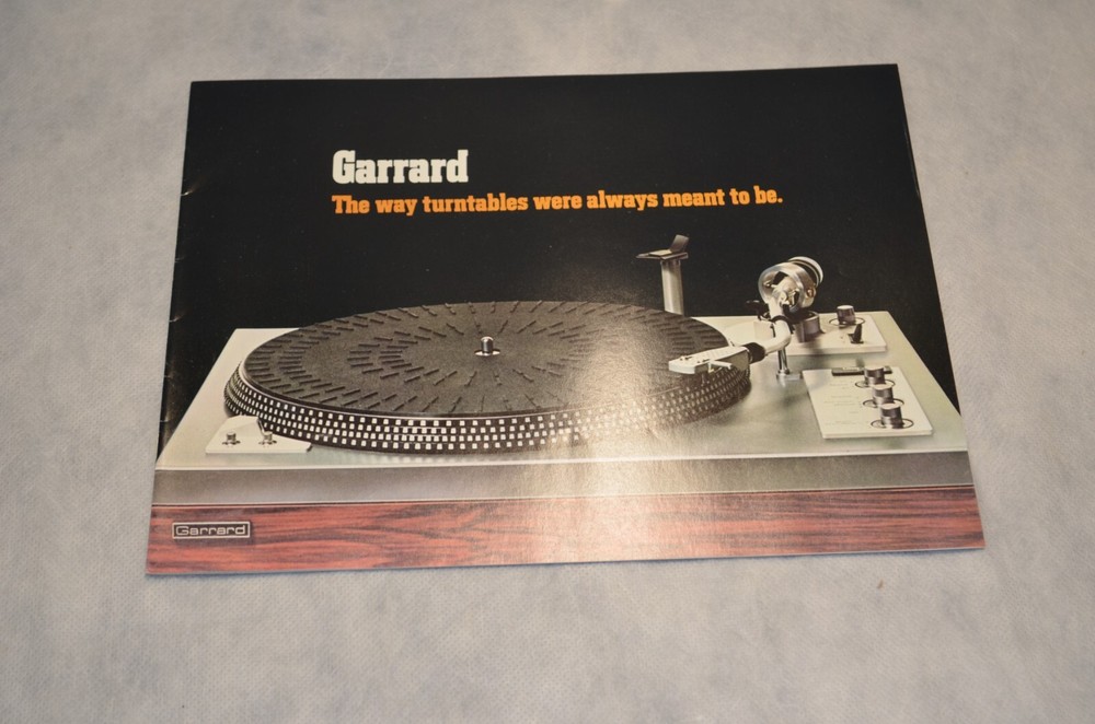 10 Data Sheets/Foldouts- Garrard &1 Foldout- Ferrograph. England. 1970s. Mint-