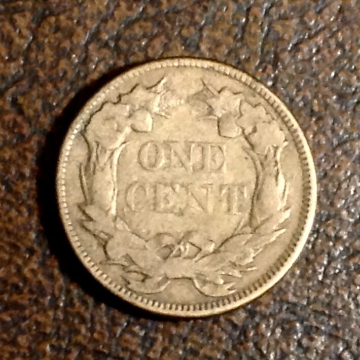 1858 Large Letters US Flying Eagle Cent cd